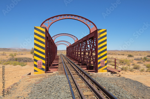 Historic railway bridge in South Namibia