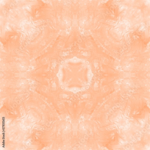Symmetrical orange watercolor background with texture