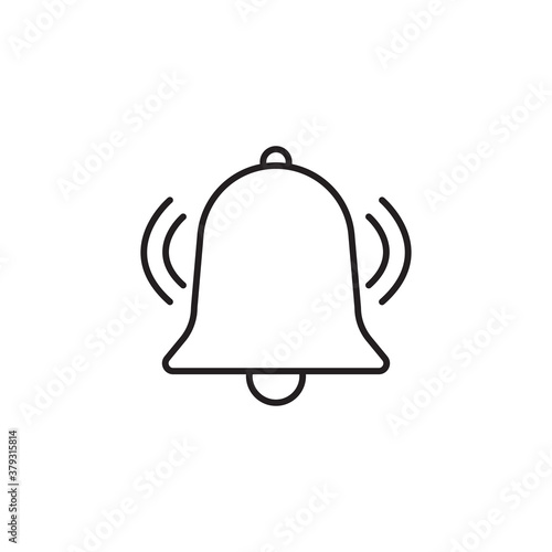 bell line icon. Design template vector