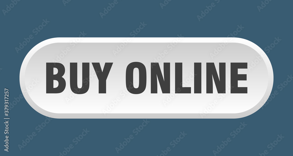 buy online button. rounded sign on white background buy online button. rounded sign on white background