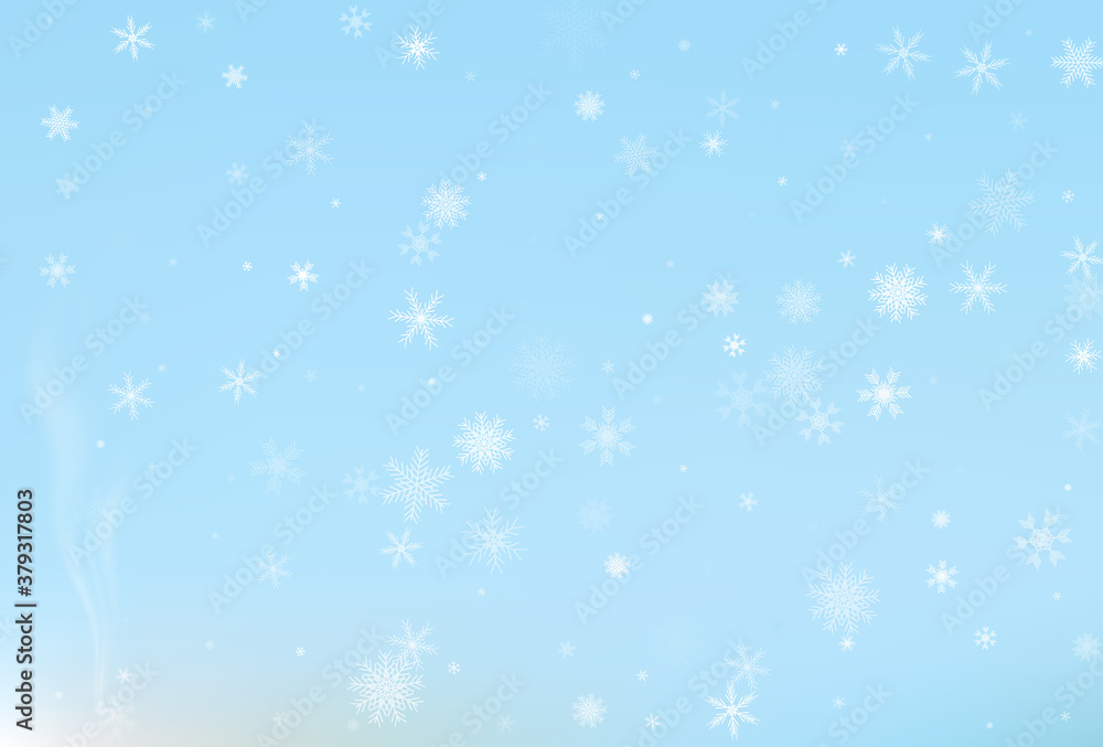 Winter wonderland background. Greeting backdrop