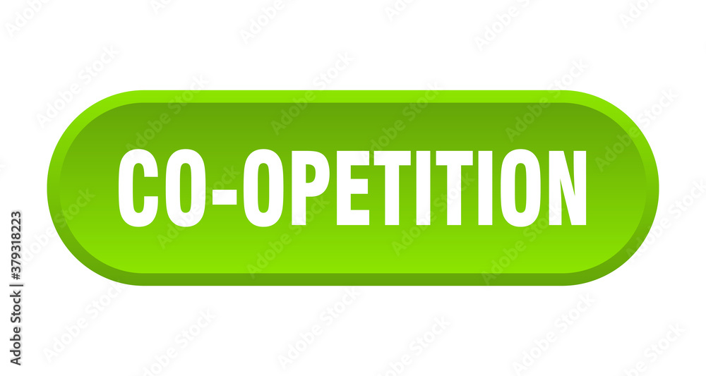 co-opetition button. rounded sign on white background co-opetition button. rounded sign on white background