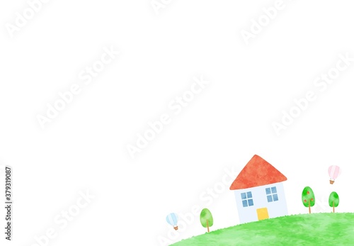 Wallpaper Mural シンプルな住居のイラスト Torontodigital.ca