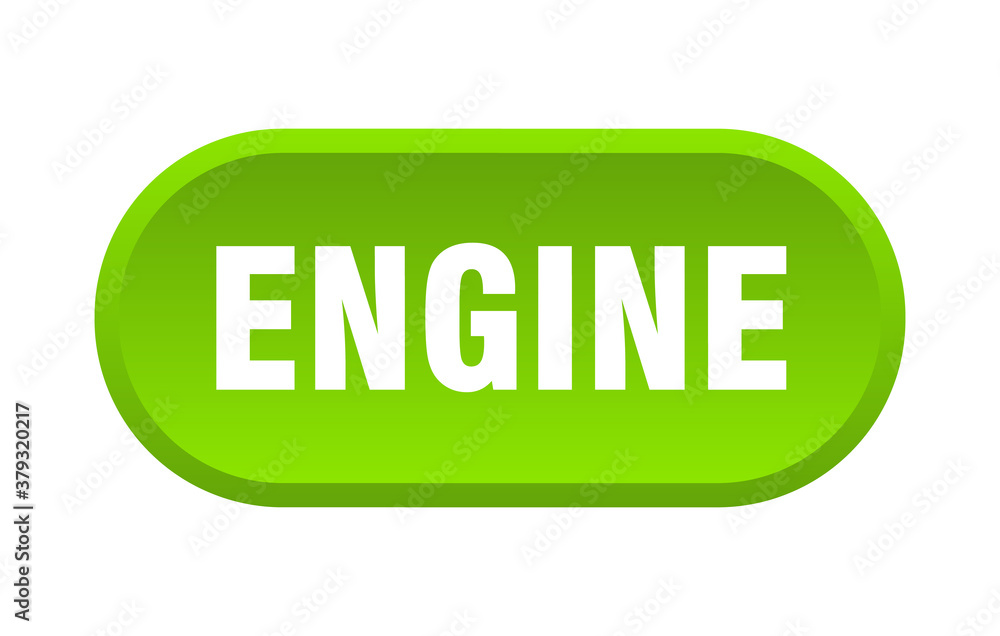 engine button. rounded sign on white background engine button. rounded sign on white background