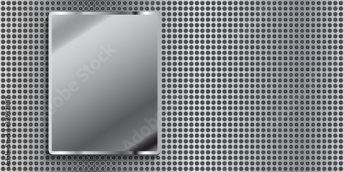 Metal panel with small hole...