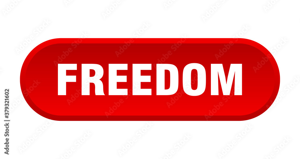 freedom button. rounded sign on white background freedom button. rounded sign on white background