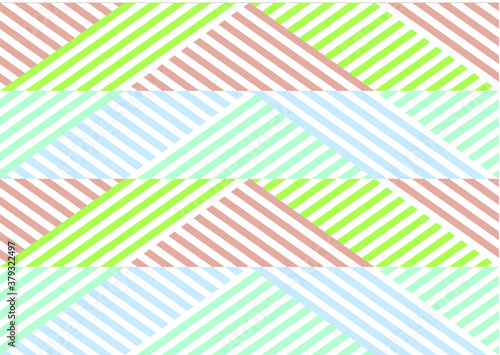 Abstract Geometric pattern with Stripes. Seamless texture in different colors, can be used for background.Vector Illustration.