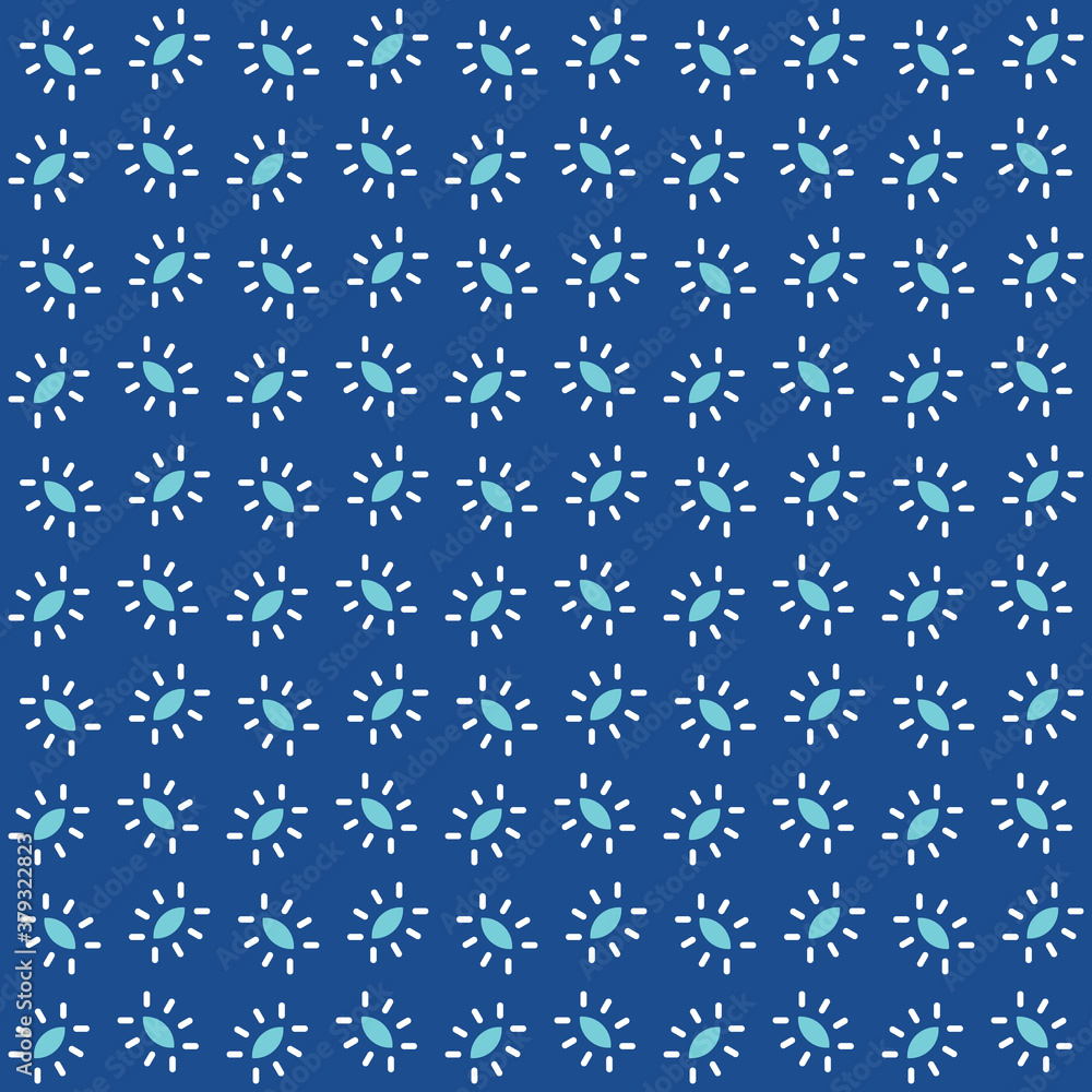 Vector seamless pattern texture background with geometric shapes, colored in blue, white colors.