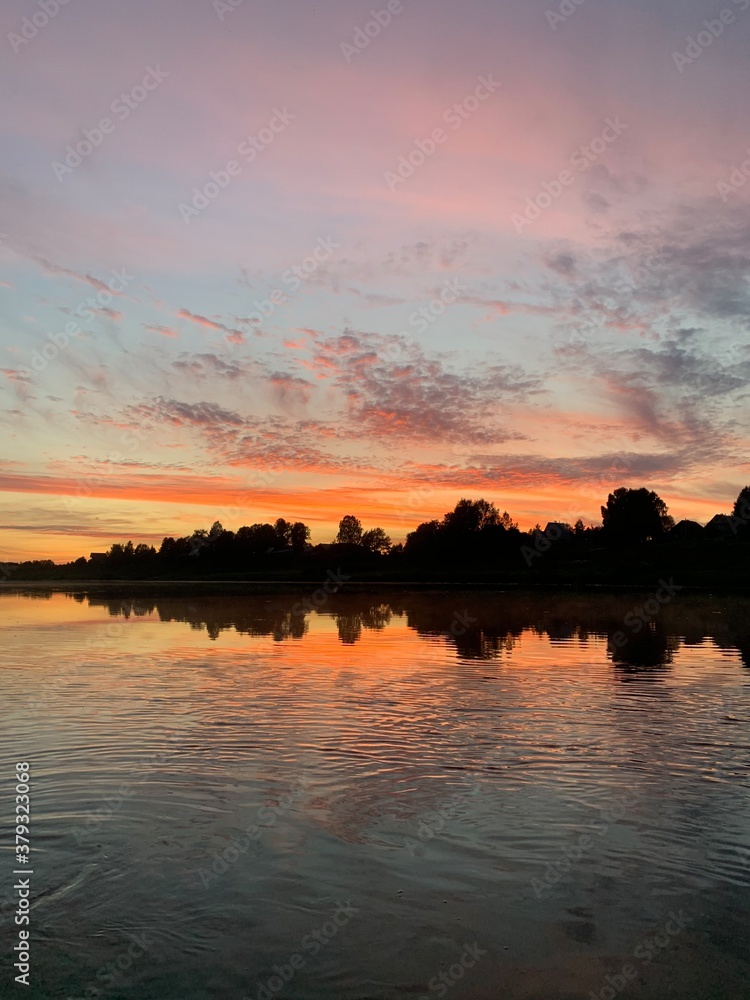 Naklejka premium Sky river