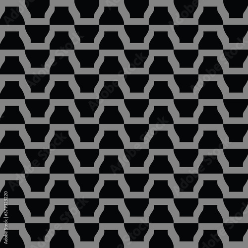 Vector seamless pattern texture background with geometric shapes  colored in black  grey colors.