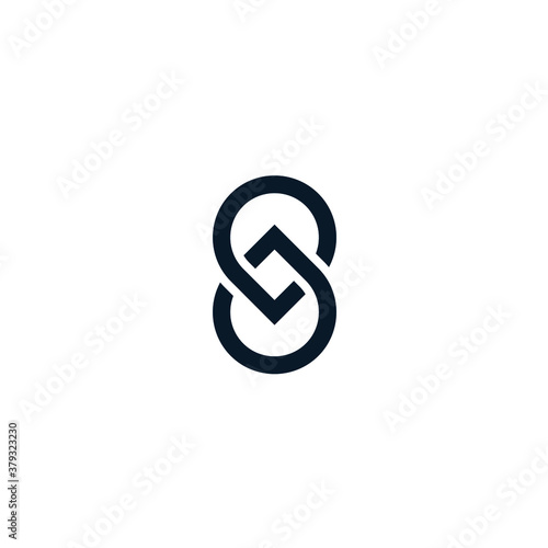modern geometric simple logo design initiasl branding ,icon. vector ilustration .