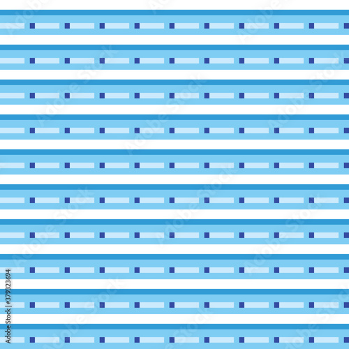 Vector seamless pattern texture background with geometric shapes, colored in blue, white colors.