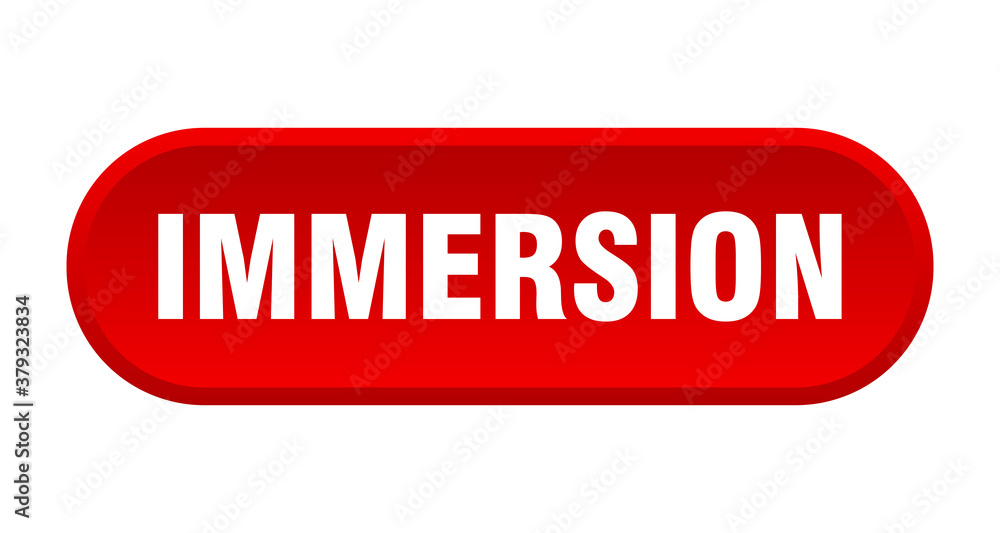 immersion button. rounded sign on white background immersion button. rounded sign on white background