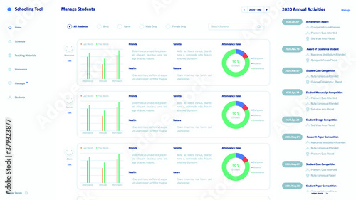 Schooling Application UI Design Template 