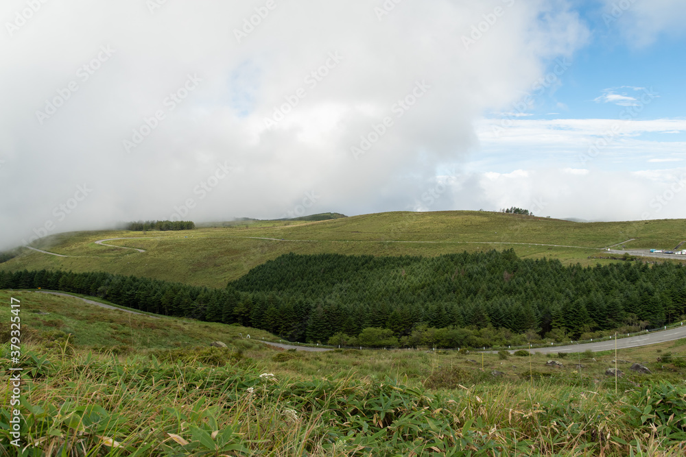 Fototapeta premium 雲がかかってきたビーナスライン