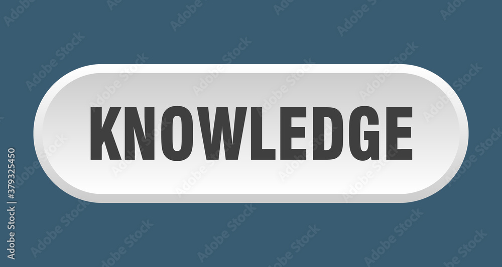 knowledge button. rounded sign on white background knowledge button. rounded sign on white background