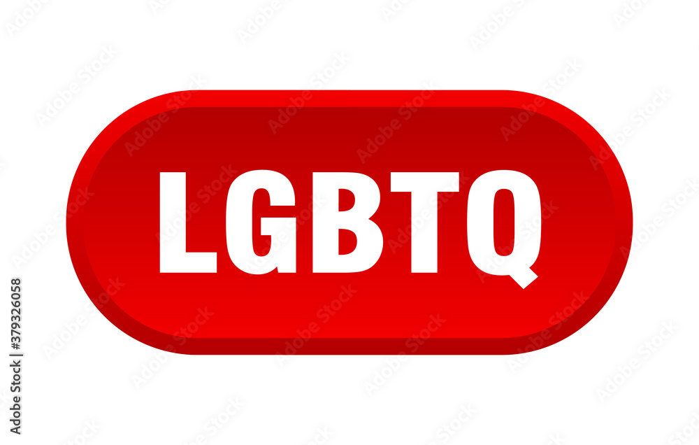 lgbtq button. rounded sign on white background lgbtq button. rounded sign on white background