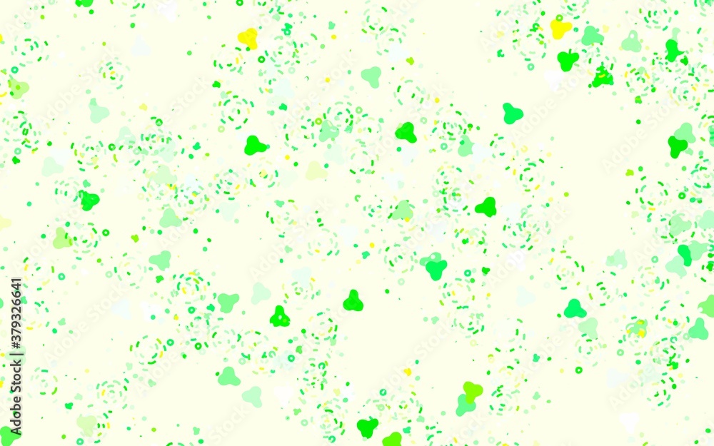 Light Green, Red vector background with abstract shapes. Light Green, Red vector background with abstract shapes.