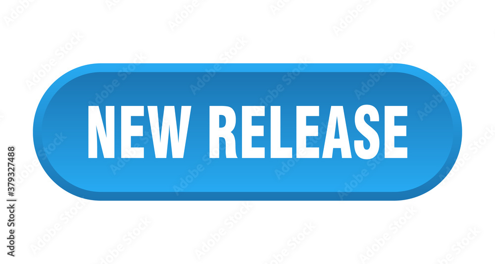 new release button. rounded sign on white background new release button. rounded sign on white background