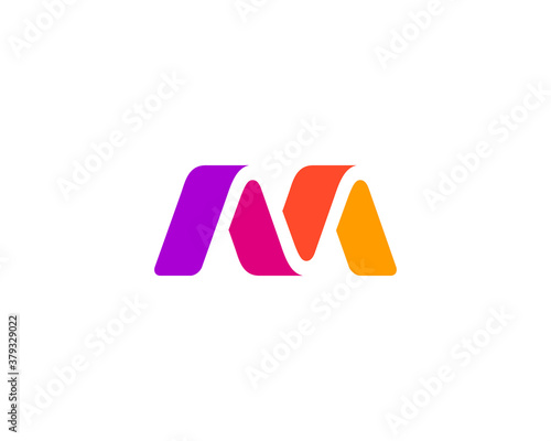 Letter M logo icon design template elements