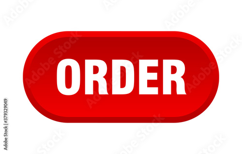 order button. rounded sign on white background