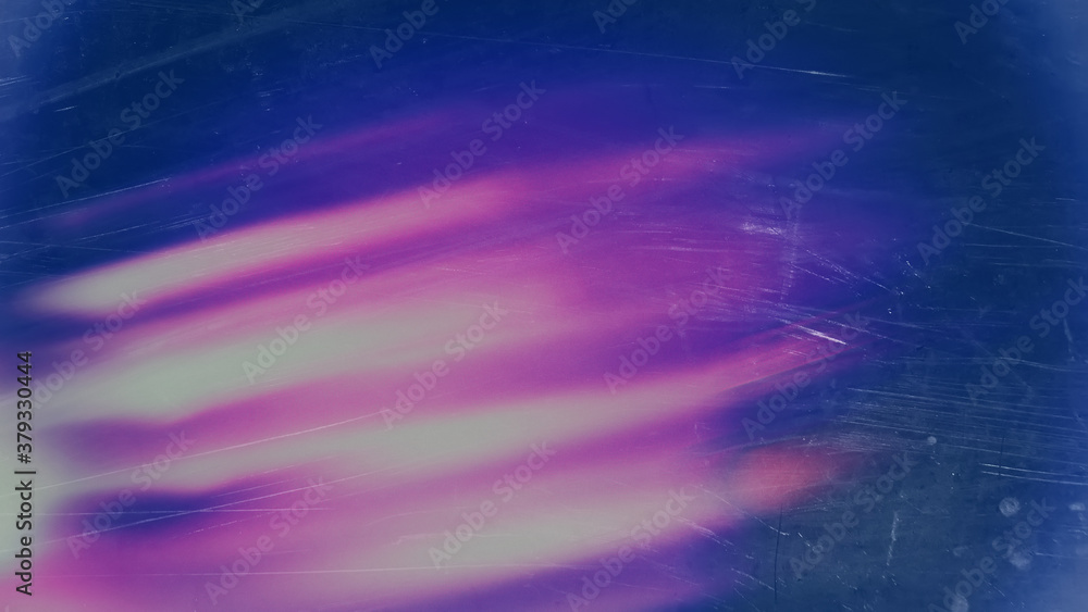 Distressed blurred abstract background dirty bright pink light stripes on a dark blue background with traces of stains and grains, scratches, dirt. Distressed blurred abstract background dirty bright pink light stripes on a dark blue background with traces of stains and grains, scratches, dirt.