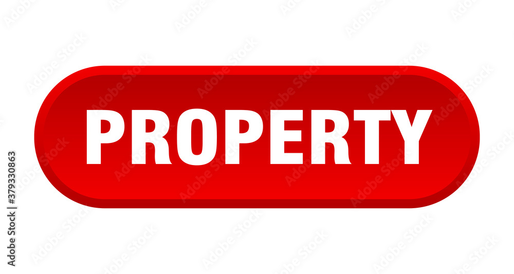 property button. rounded sign on white background property button. rounded sign on white background
