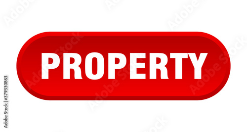 property button. rounded sign on white background