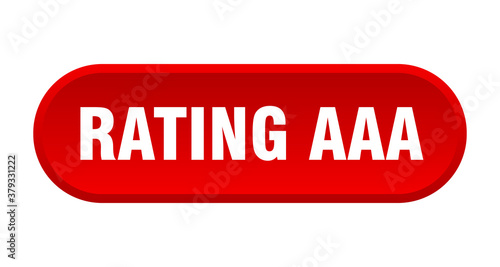 rating aaa button. rounded sign on white background