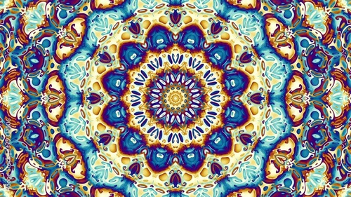 Wallpaper Mural Transforming ornamental vintage Mandala. Seamless loop footage. Torontodigital.ca