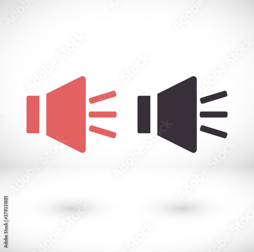 Sound icon vector. lorem ipsum Flat Design JPG