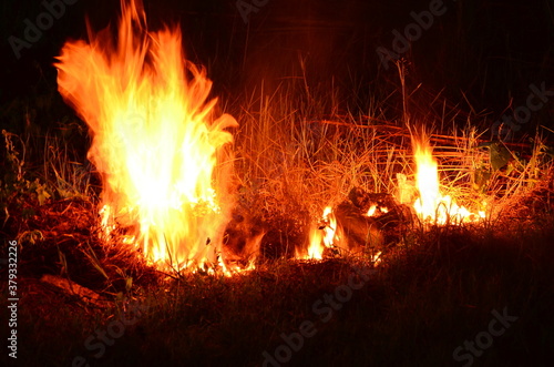 Diwali Celebration in India in the evening, at slow shutter with motion blur.