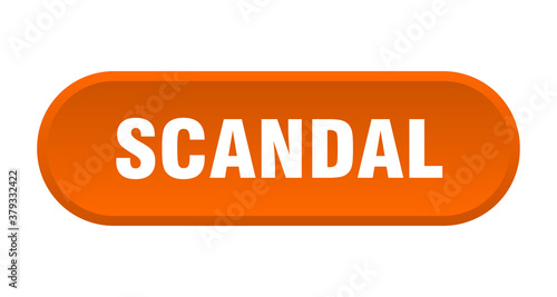 scandal button. rounded sign on white background
