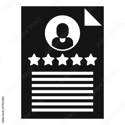 Trophy reputation icon. Simple illustration of trophy reputation vector icon for web design isolated on white background