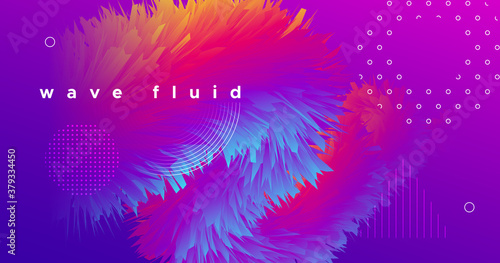 Fluid Abstract. 3d Graphic ...