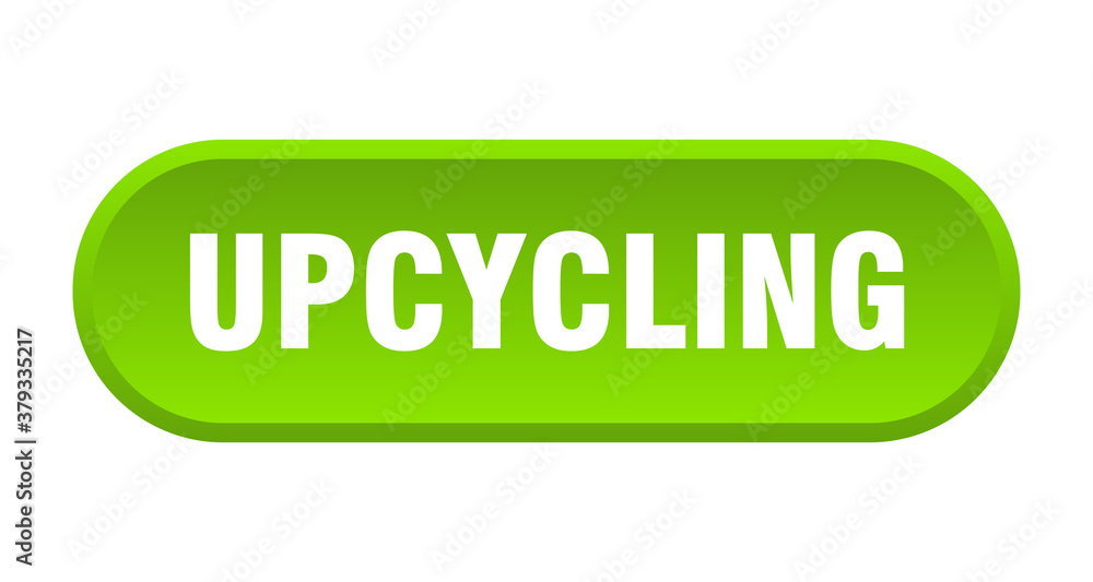 upcycling button. rounded sign on white background upcycling button. rounded sign on white background