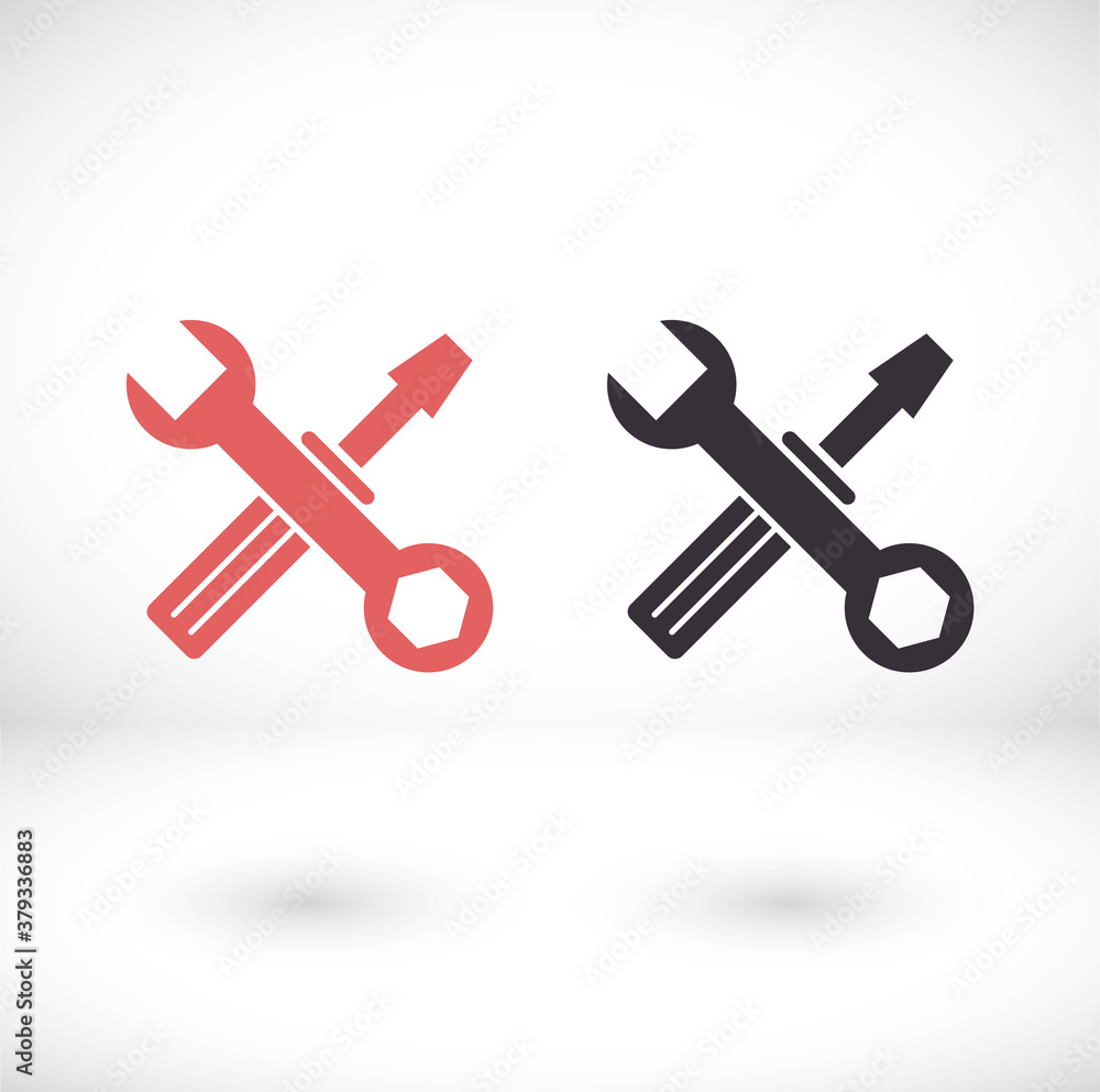 Tools Icon in trendy flat style isolated on background. Design, logo, application, user interface. Vector illustration Tools Icon in trendy flat style isolated on background. Design, logo, application, user interface. Vector illustration