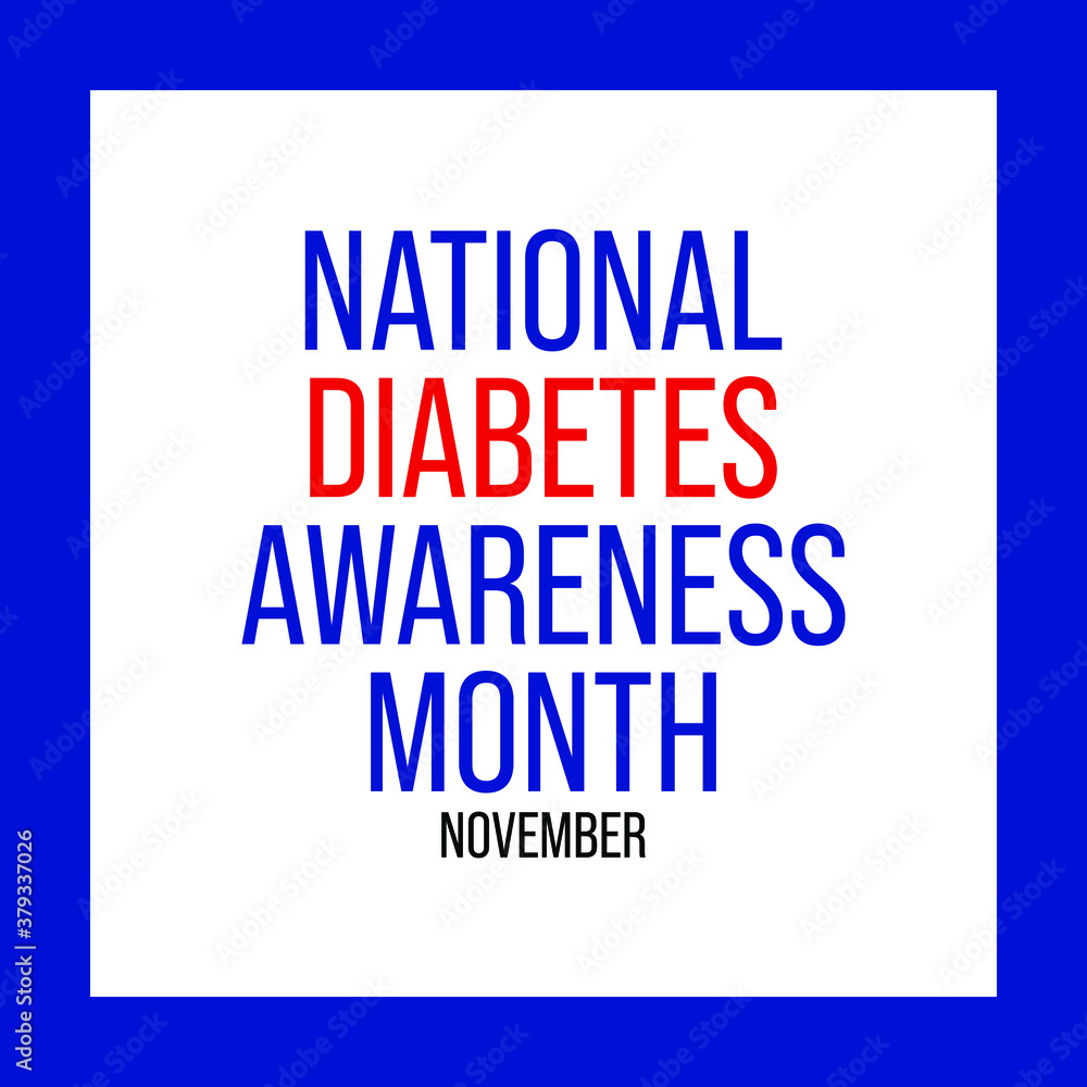 Vector illustration on the theme of National Diabetes awareness month observed each year during November. Vector illustration on the theme of National Diabetes awareness month observed each year during November.