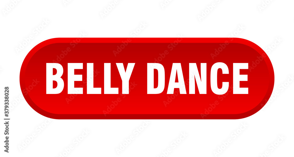 belly dance button. rounded sign on white background belly dance button. rounded sign on white background