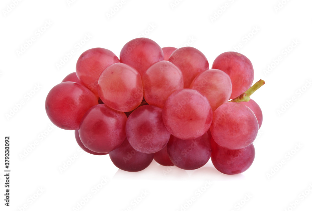 Red grape isolated on white background. Red grape isolated on white background.