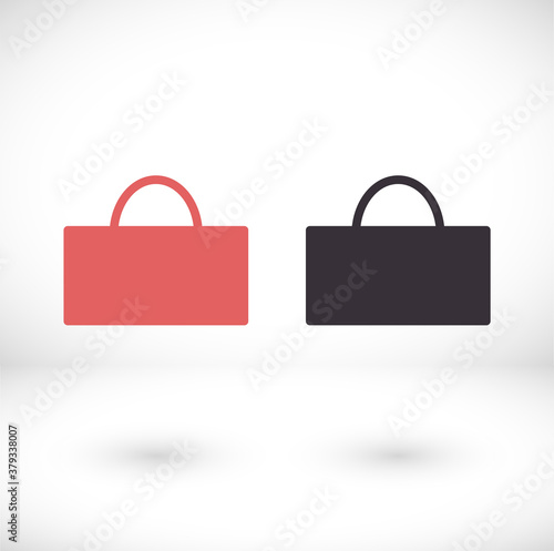 Cart icon, buyer sign isolated on a white background. Online store or e-shop concept. Flat design style