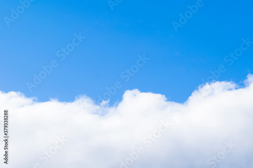 white clouds on blue sky. cloudy landscape.