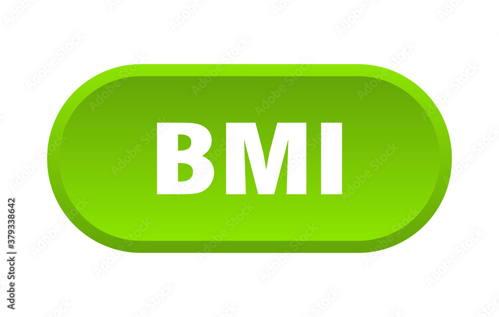 bmi button. rounded sign on white background bmi button. rounded sign on white background