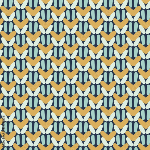 Knit woolen fabric seamless vector pattern for winter. Diy craft themed surface print design for textiles, stationery, scrapbook paper, christmas gift wrap, backgrounds, and packaging.