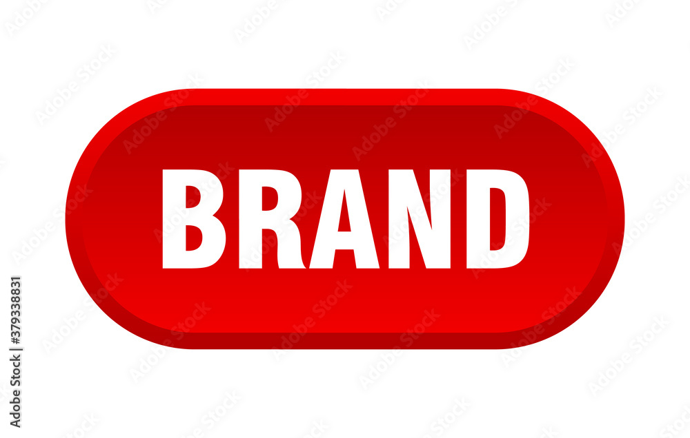 brand button. rounded sign on white background brand button. rounded sign on white background