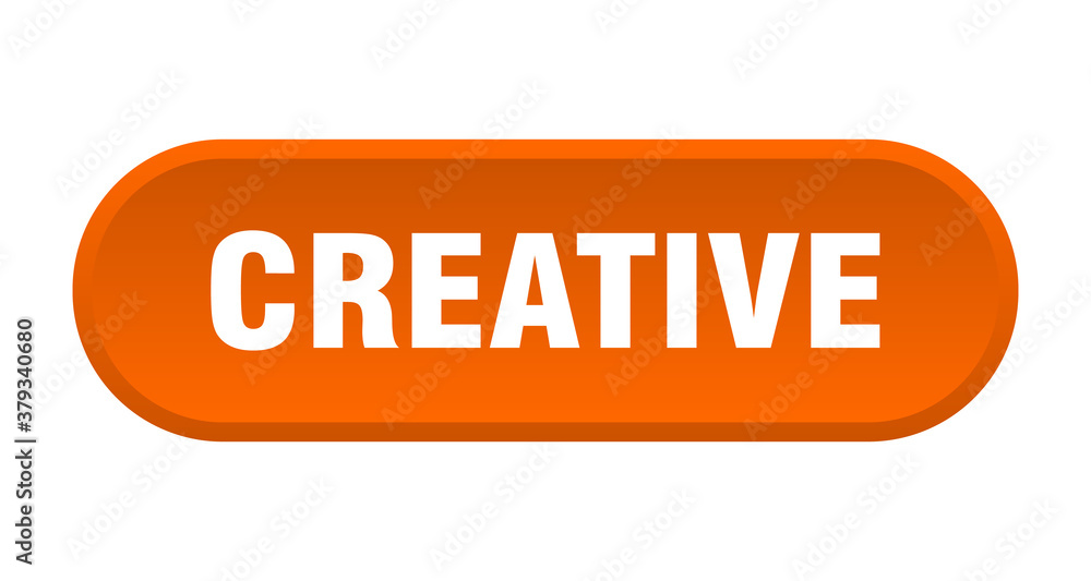 creative button. rounded sign on white background creative button. rounded sign on white background