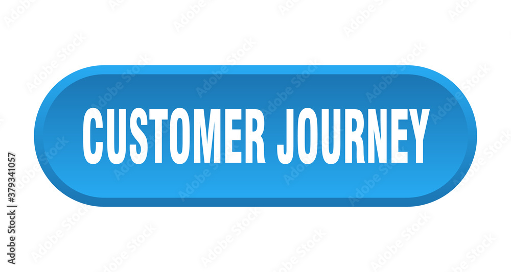 customer journey button. rounded sign on white background customer journey button. rounded sign on white background