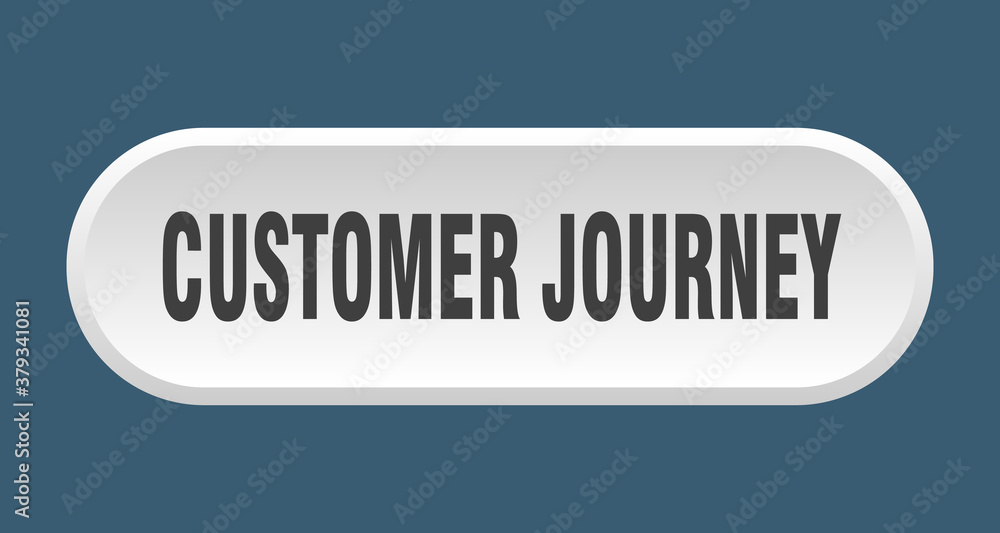 customer journey button. rounded sign on white background customer journey button. rounded sign on white background