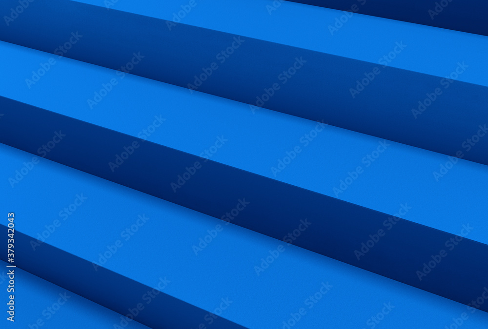 Obraz premium Blue stairs, low angle