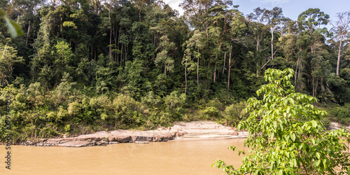 Orang Alsi indians village in Taman Negara National park along the, Tembeling River,